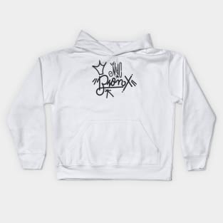 Bronx New York Graffiti Tag by oldschool writer Kids Hoodie